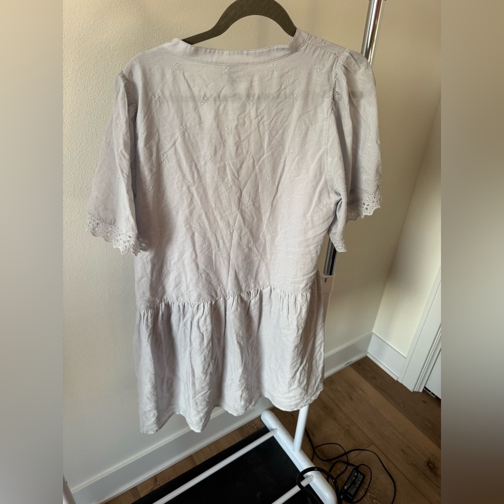 Universal Thread blue colored eyelet cotton dress size XL NEW WITH TAGS - Picture 4 of 9